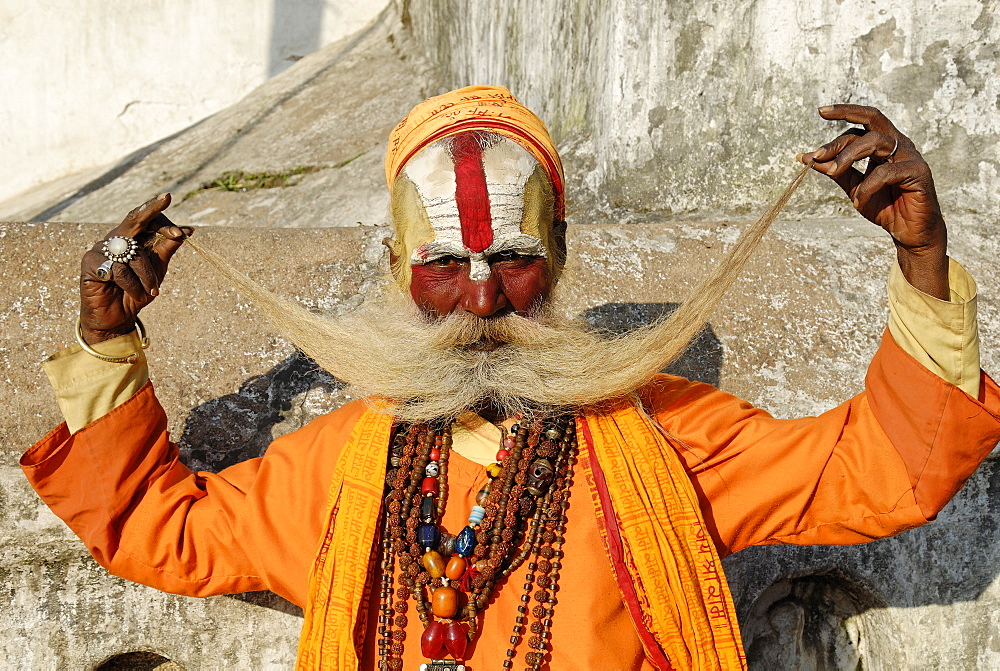 Sadhu, holy man, Pashupatinath, Kathmandu, Nepal
