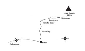 Ama Dablam Expedition Map