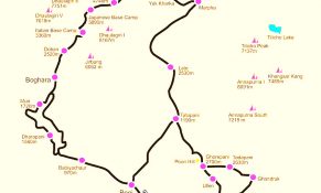 Dhaulagiri Circuit Trek Map