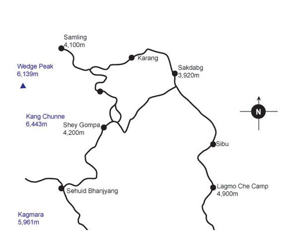 Upper Dolpo Trek Map