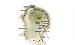 Tsum Valley Trek Map