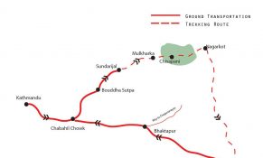Nagarkot Day Hike Map