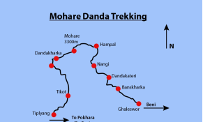 Mohare Danda Trekking Map